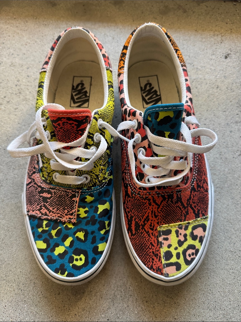Vans Low Top Sneakers - Blue, Yellow, Red, Pink, Green, Orange